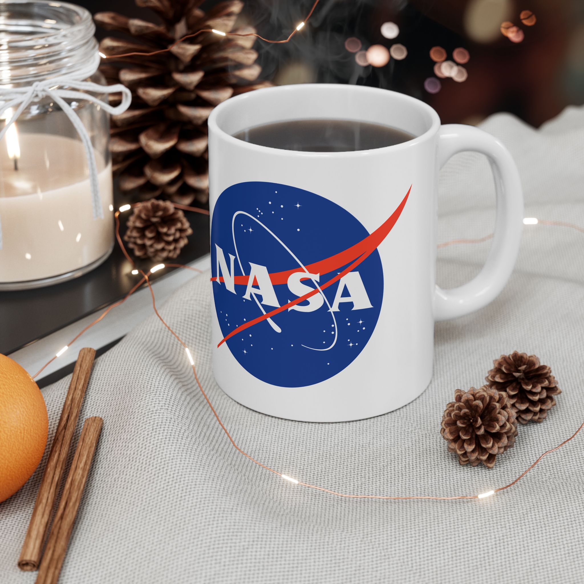 NASA Worm and Meatball – Coffee Tea Ceramic Mug 11oz - view 4