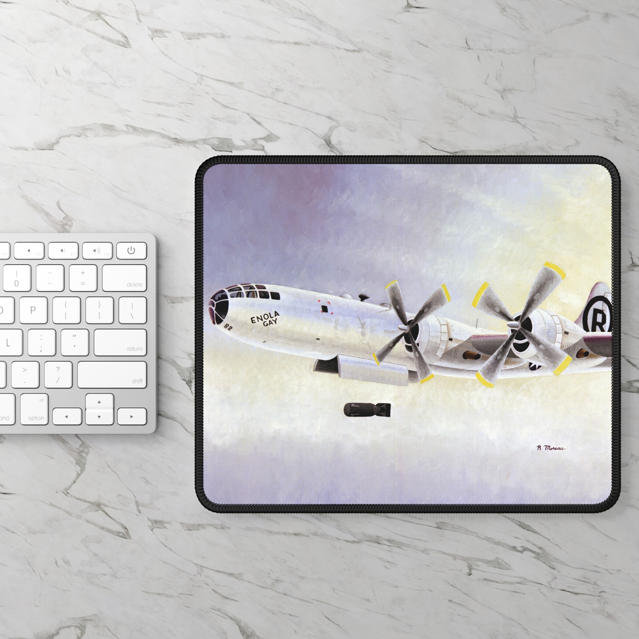 Enola Gay Mouse Pad - WWII Aviation Art Bob Moreau - view 2
