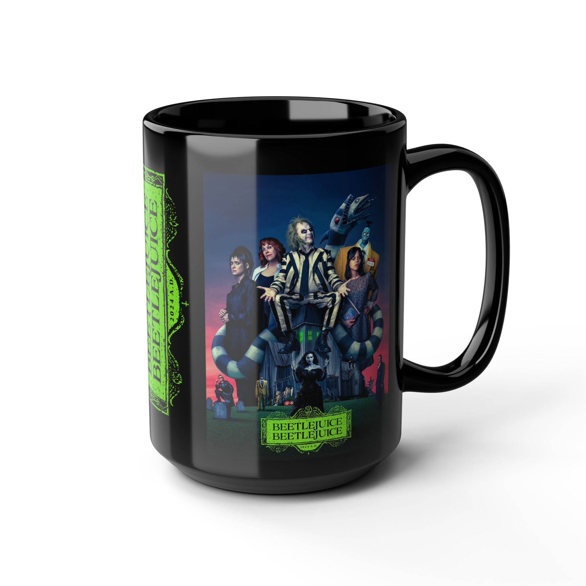 Beetlejuice Beetlejuice Movie Fan Art – Custom Design Coffee Mug (11oz, 15oz)
