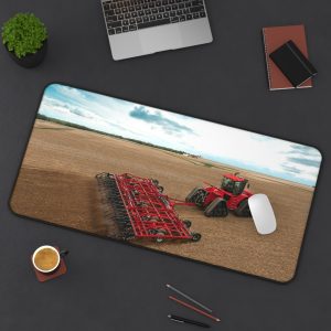 Case Tractors – Dryland Farmers – Desk Mat Gaming Mouse Pad – Stitched Edge