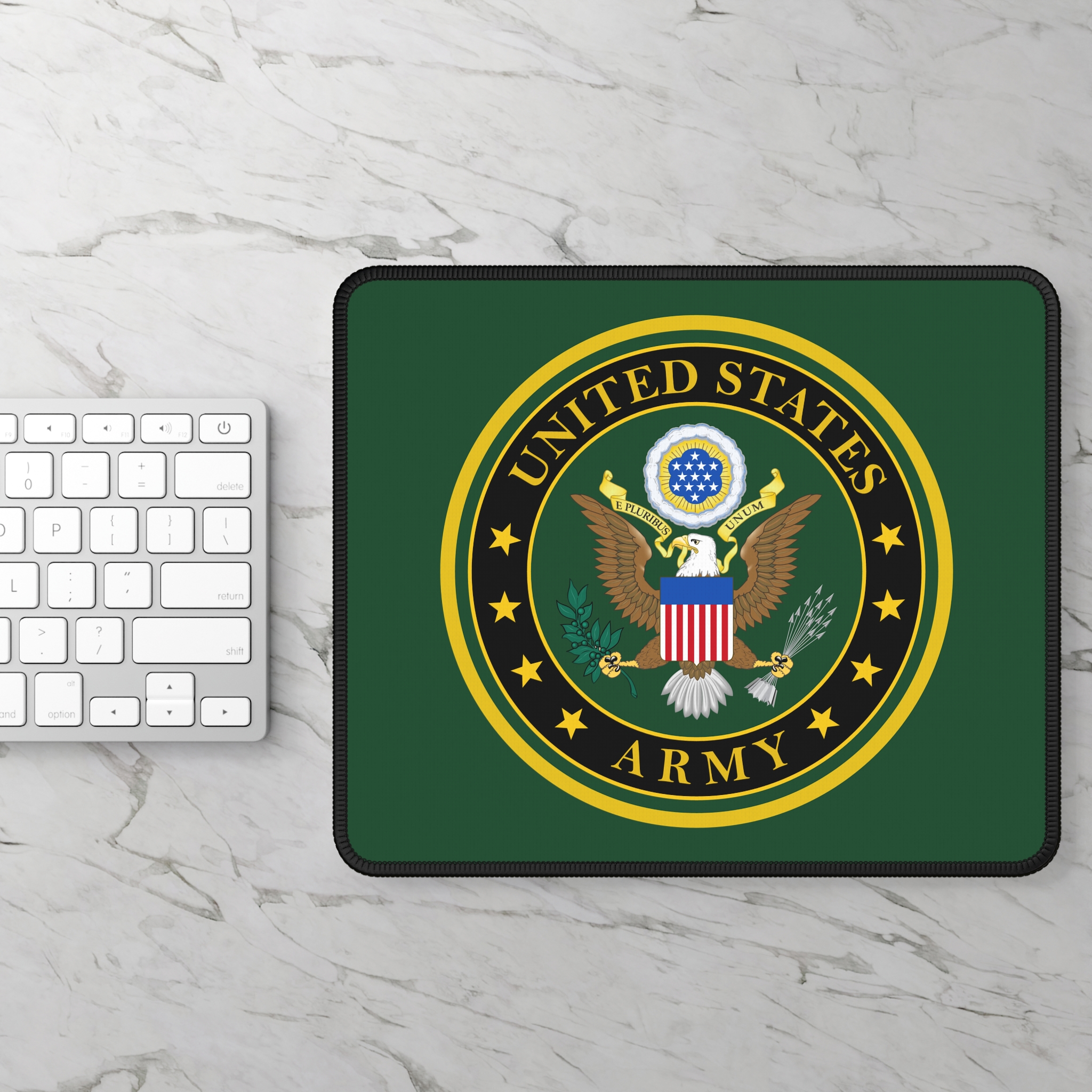 US Army Military Patriotic Veteran Mouse Pad 9×7″ - view 2
