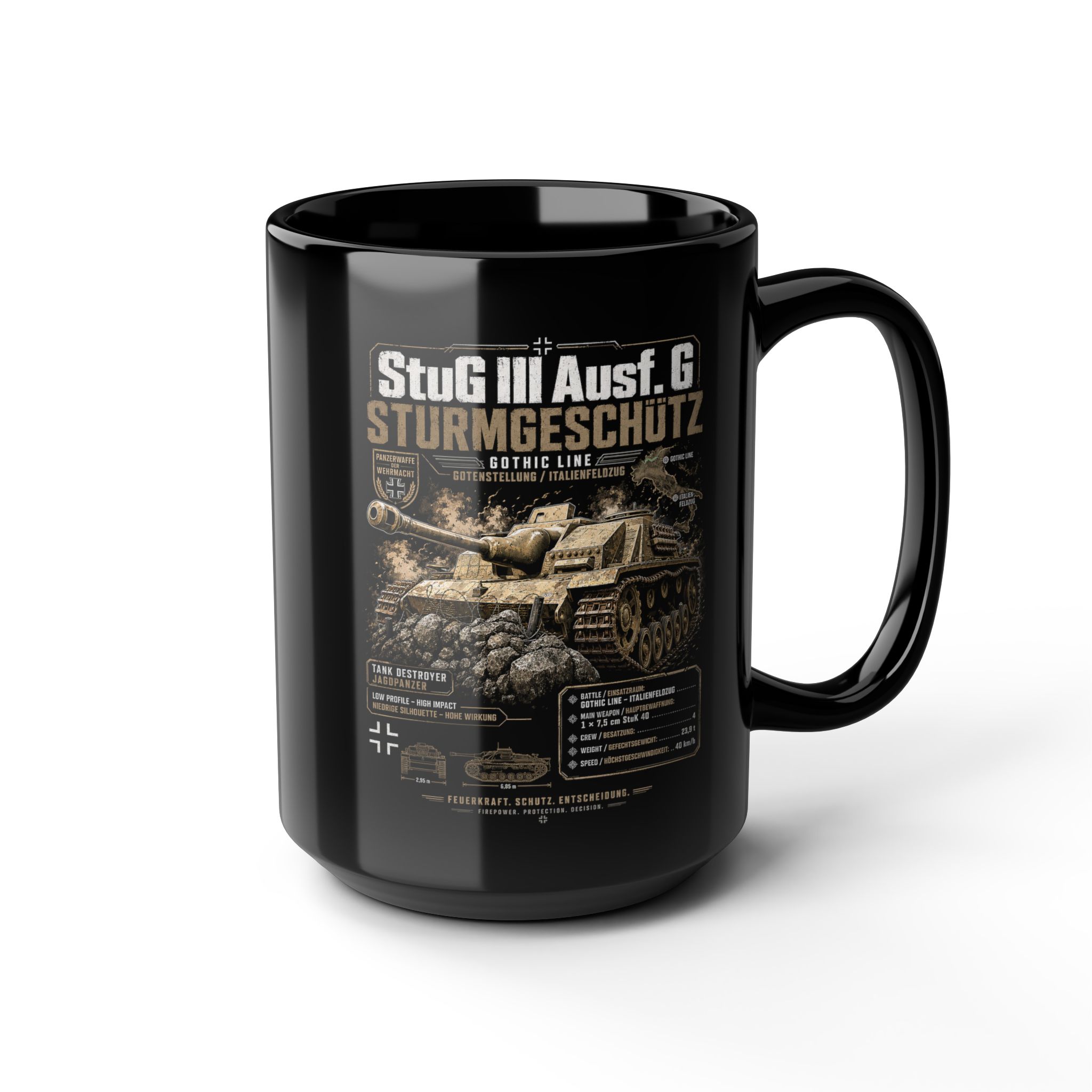 StuG III German Armor WWII Panzer History Gamer Coffee Mug 11oz & 15oz