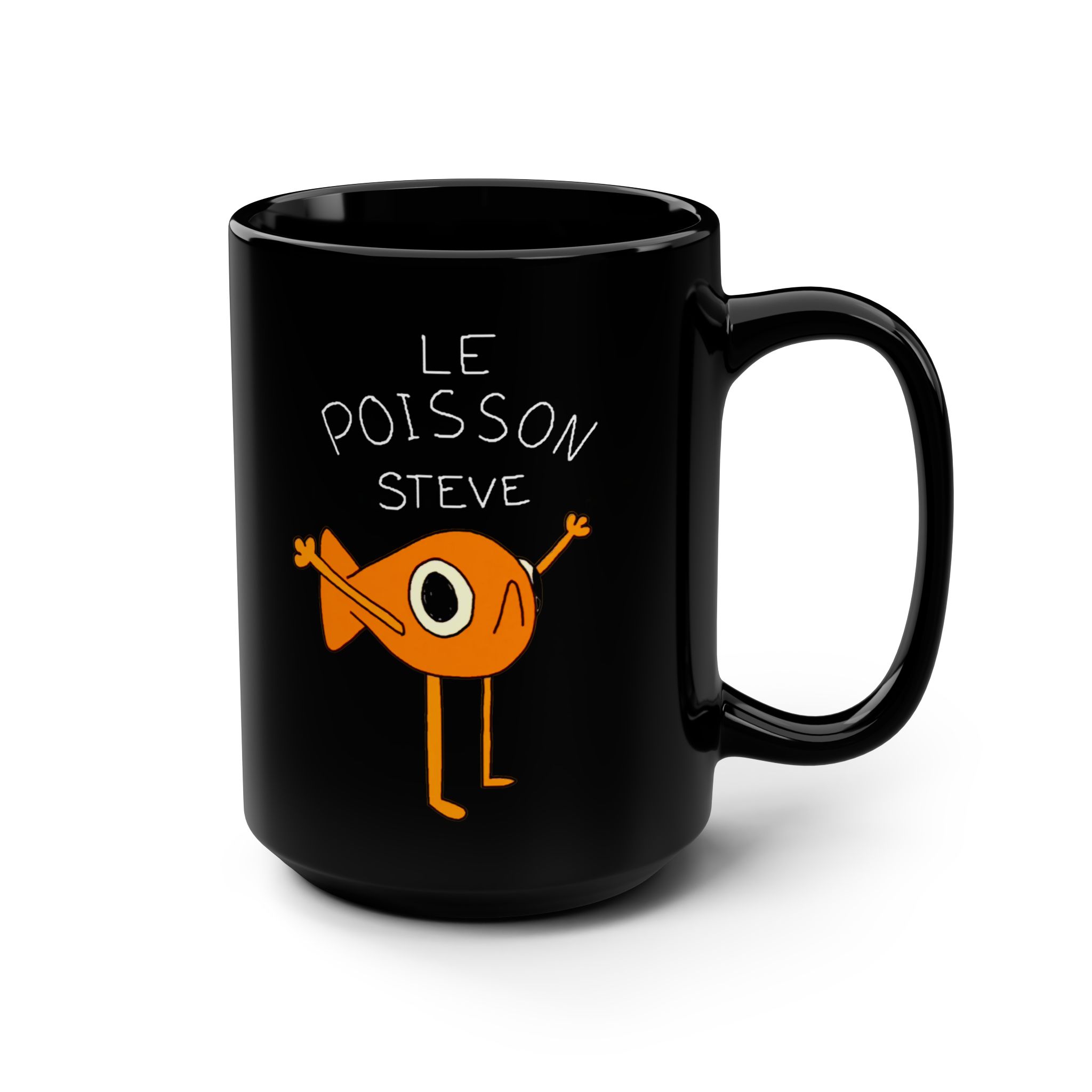 Le Poisson Steve Meme French Cute Coffee Tea Mug 15oz - view 3
