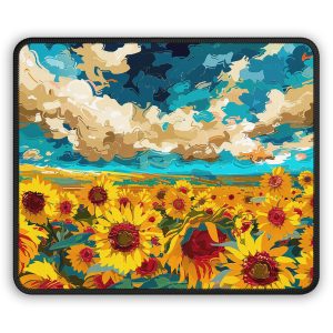 Sunflower Field Mouse Pad – Vibrant Floral Desk Mat Nature Gift