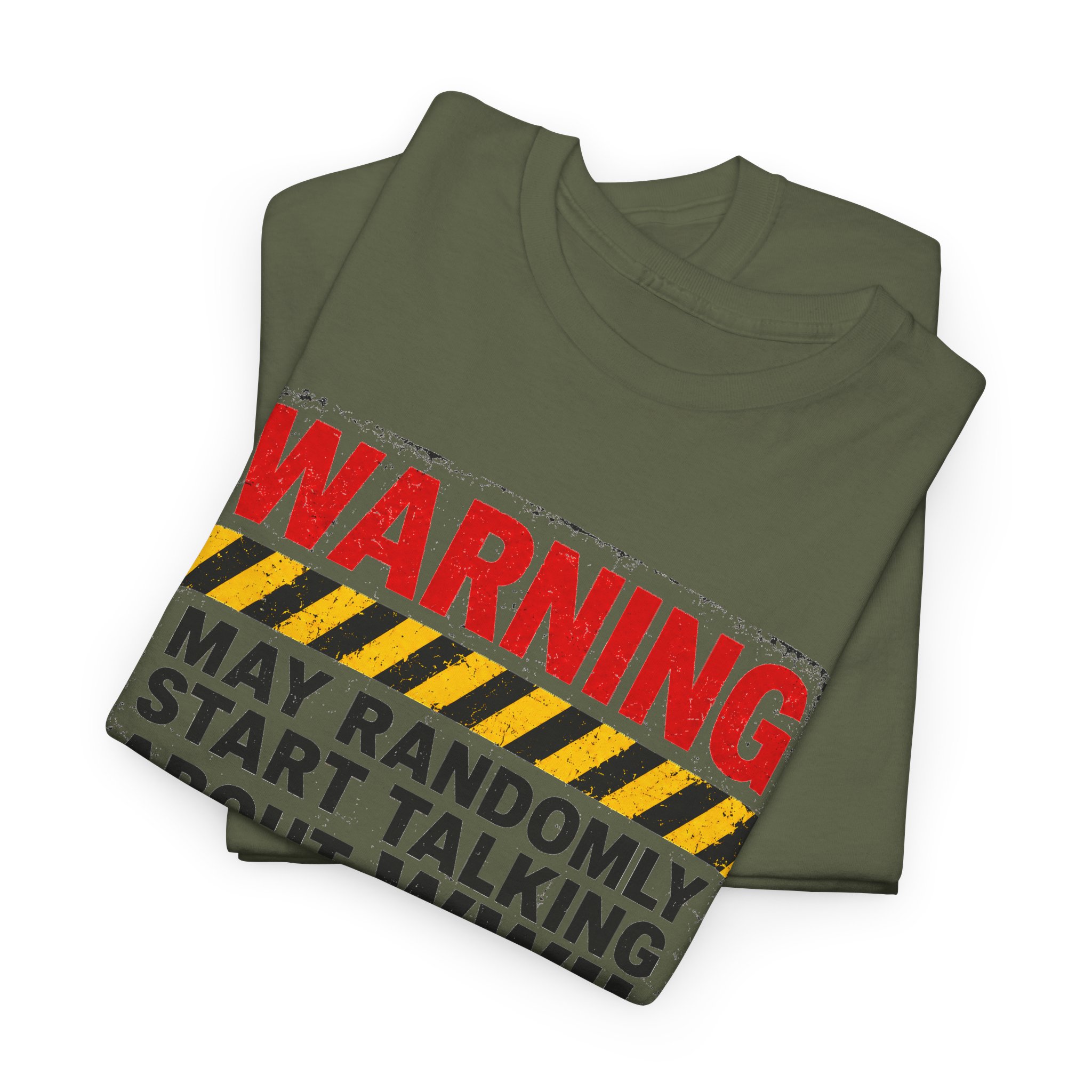 Warning May Randomly Start Talking About WWII Tee | Military History Shirt - Image 3