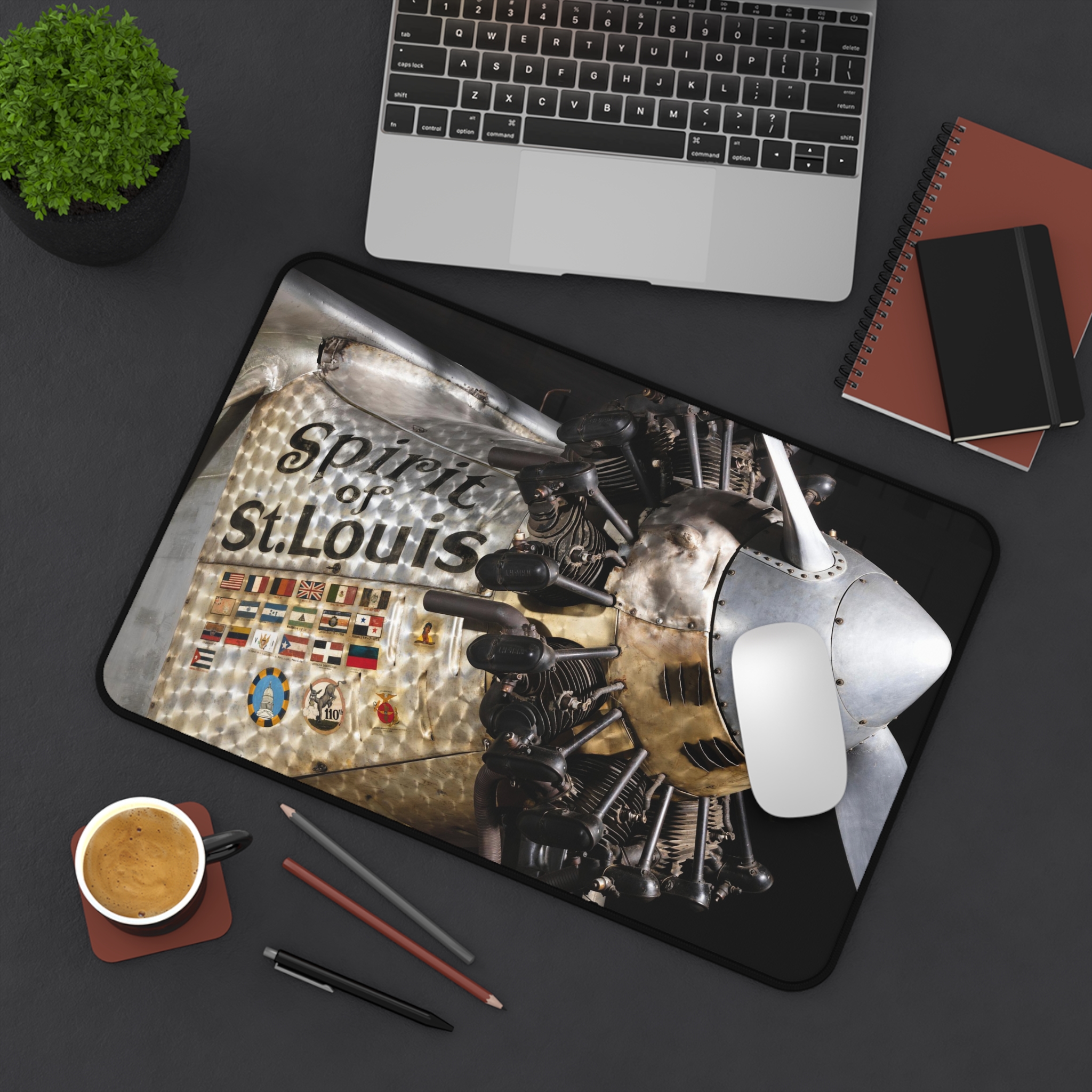 Spirit of St. Louis Lindbergh Desk Mat Mouse Pad - view 8