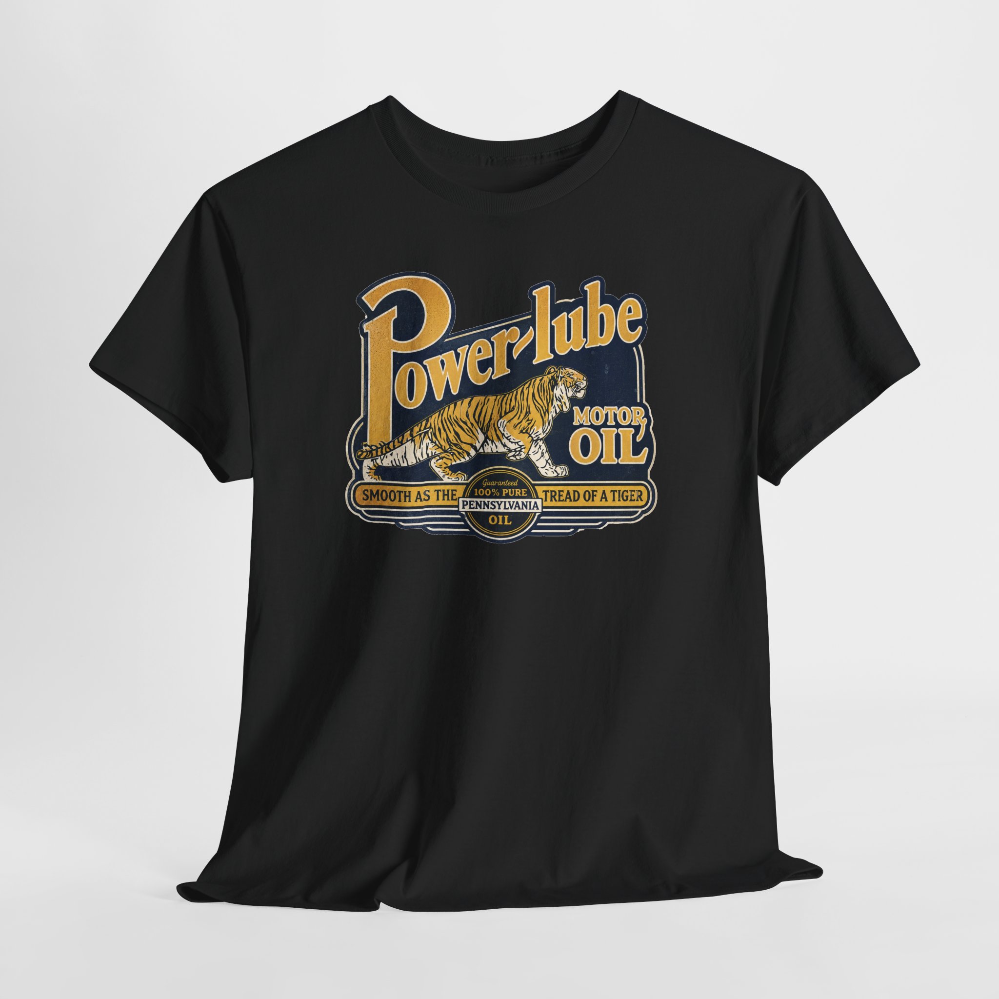 Power Lube Motor Oil Vintage Style Gas & Oil Sign T-Shirt - view 20