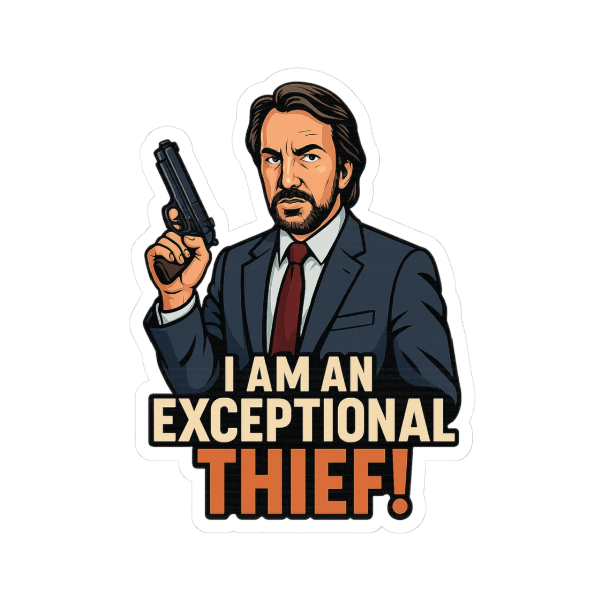 Hans Gruber Vinyl Sticker - view 4