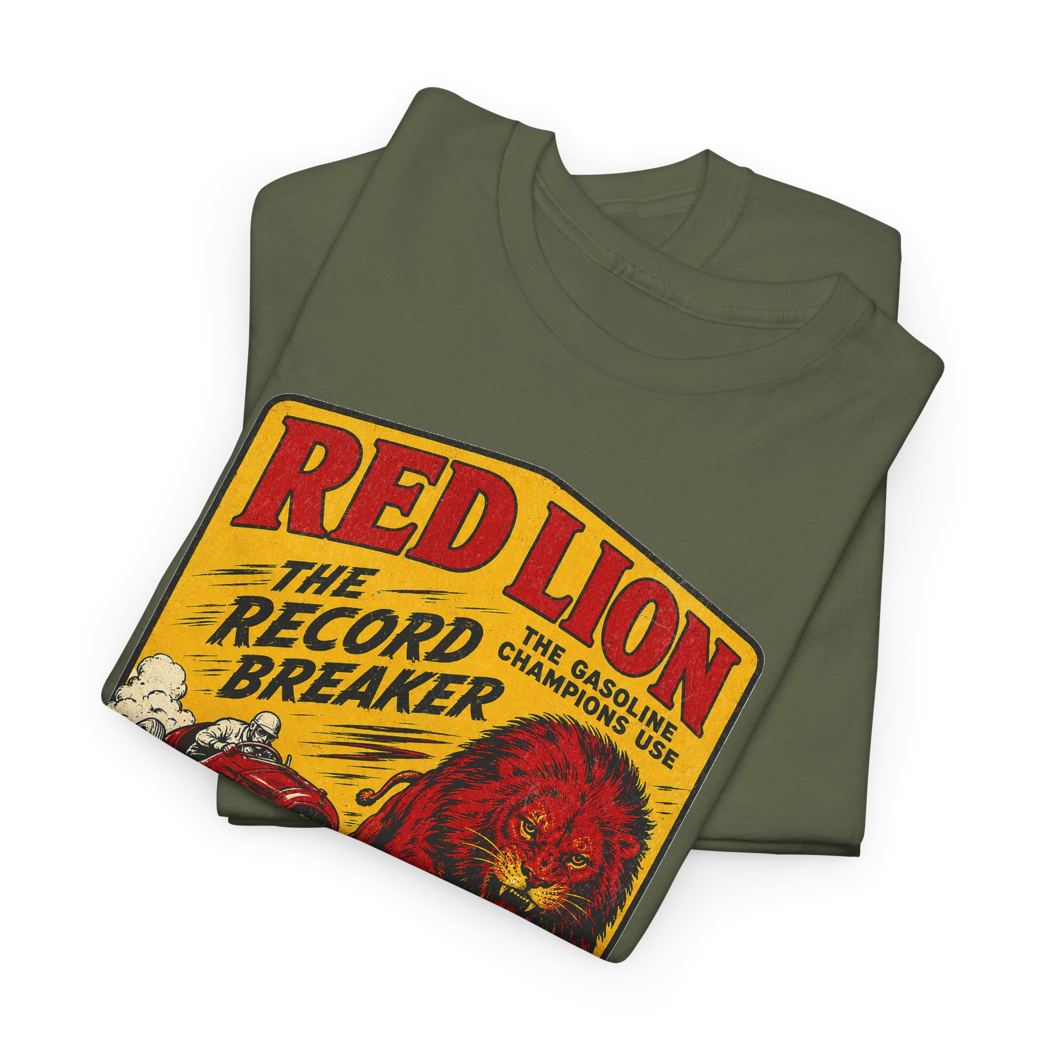 Gilmore Red Lion Gas and Oil Lover Vintage Style T-Shirt - view 19