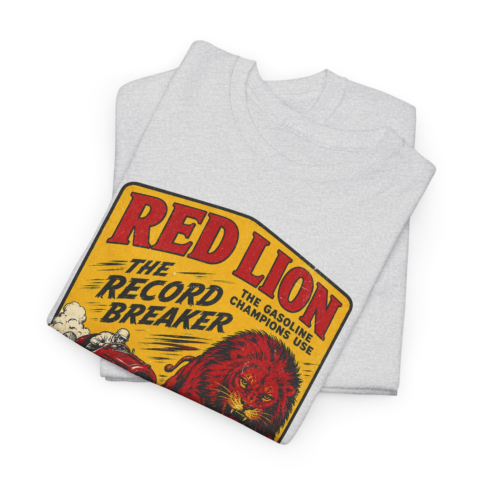 Gilmore Red Lion Gas and Oil Lover Vintage Style T-Shirt - view 16