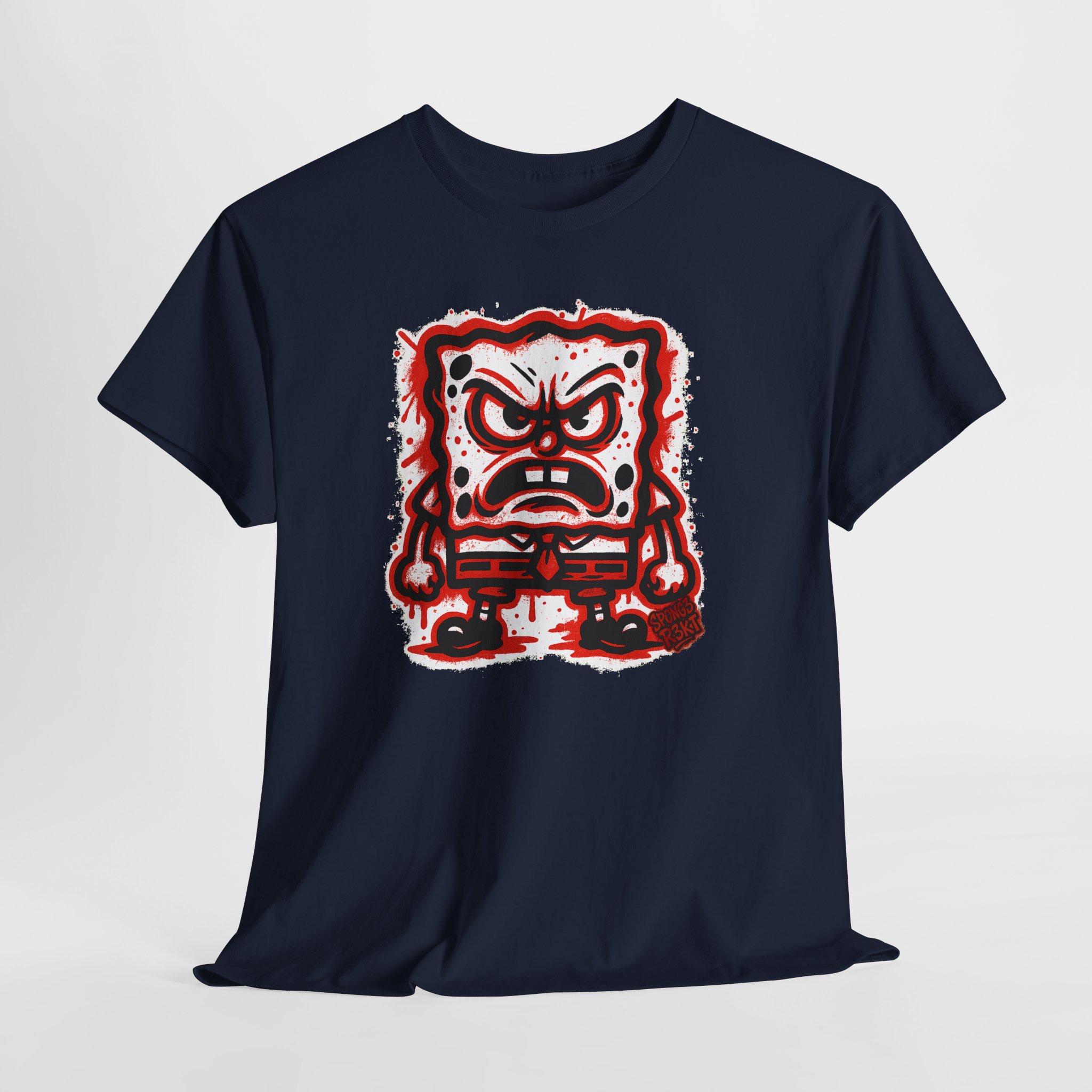 "Spong3 R3KT" Sponge Alter Ego Graffiti Character Tee | 7 Colors | Sizes S-5XL - Image 7