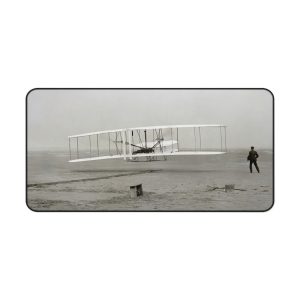 First Flight Wright Flyer Mouse Pad – Aviation History Desk Mat 3 Sizes Durable
